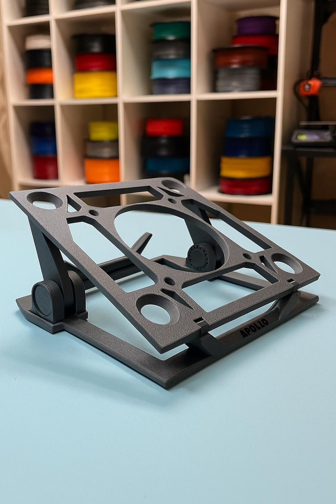 Apollo Twin Adjustable Stand With Cooling Fan Support, Ergonomic