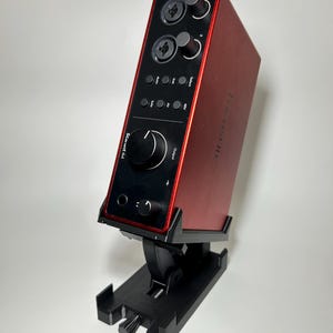Focusrite Scarlett vertical stand for Scarlett 4i4 base for Focusrite Scarlet support music studio desk setup for music producer and passion
