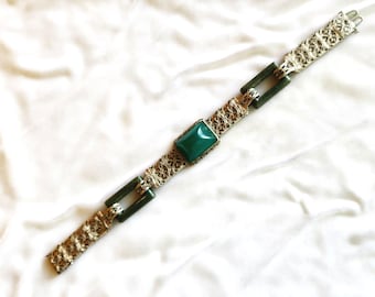 Walter Lampl Art Deco Silver Filigree Bracelet