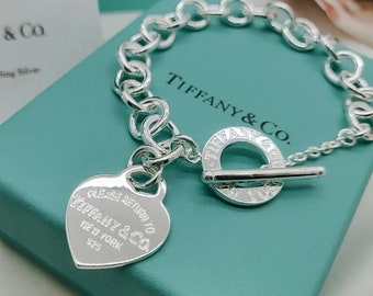 Tiffany's zilveren hartarmbanden Keer terug naar Hartarmband