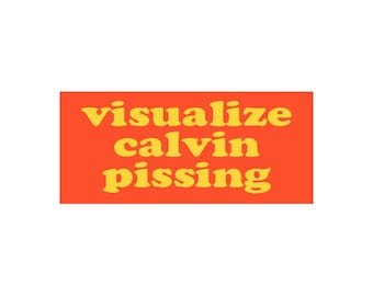 Visualiza la pegatina de Calvin orinando en el parachoques