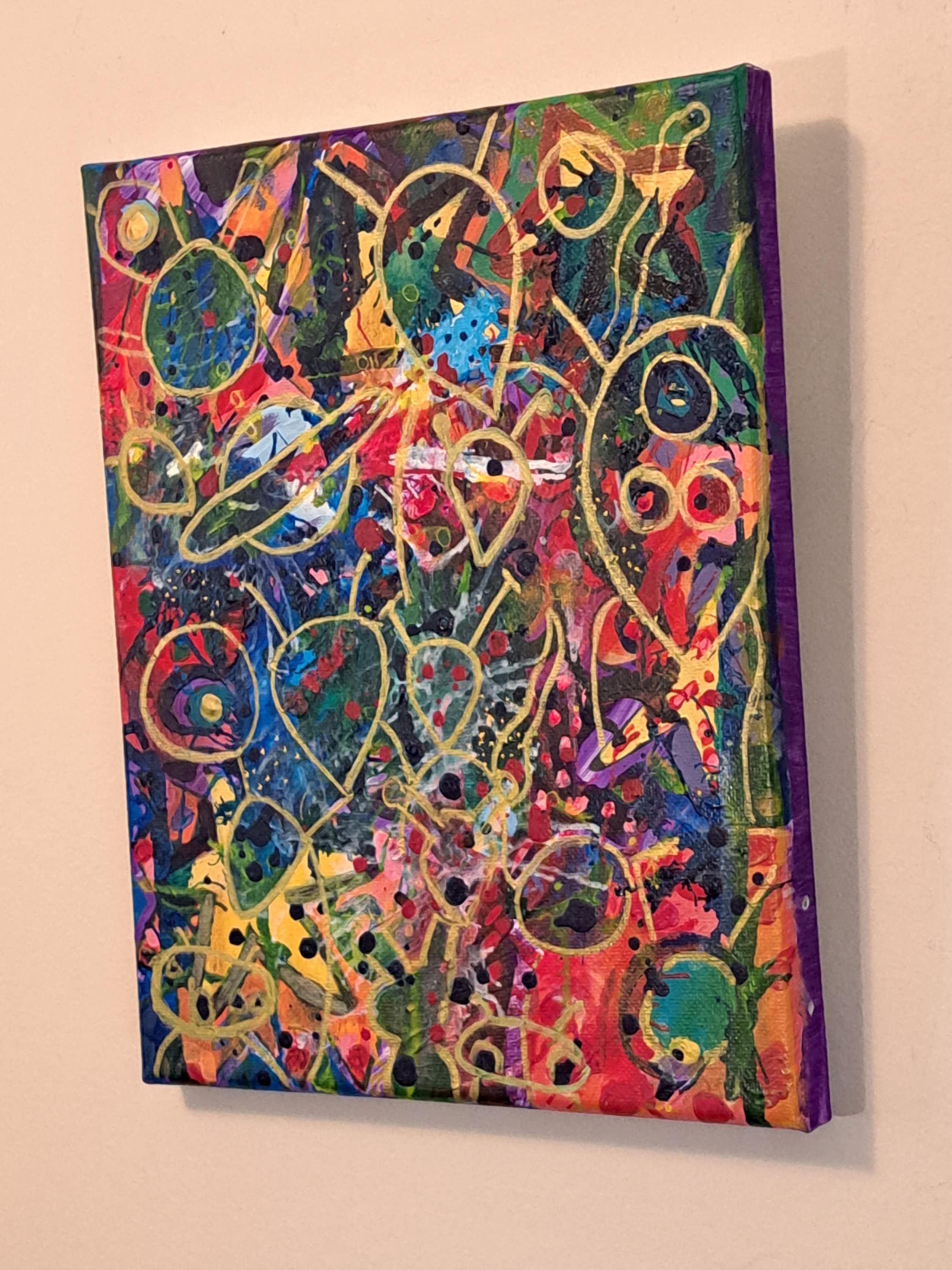 Original Abstract Space Painting - "alien Invasion" - Etsy