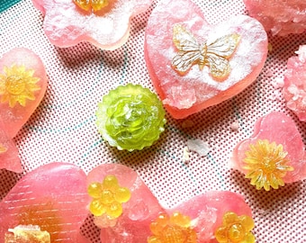 Edible Crystal Gems: Crunchy Kohakutou 4 oz.  In the flavor of your choice
