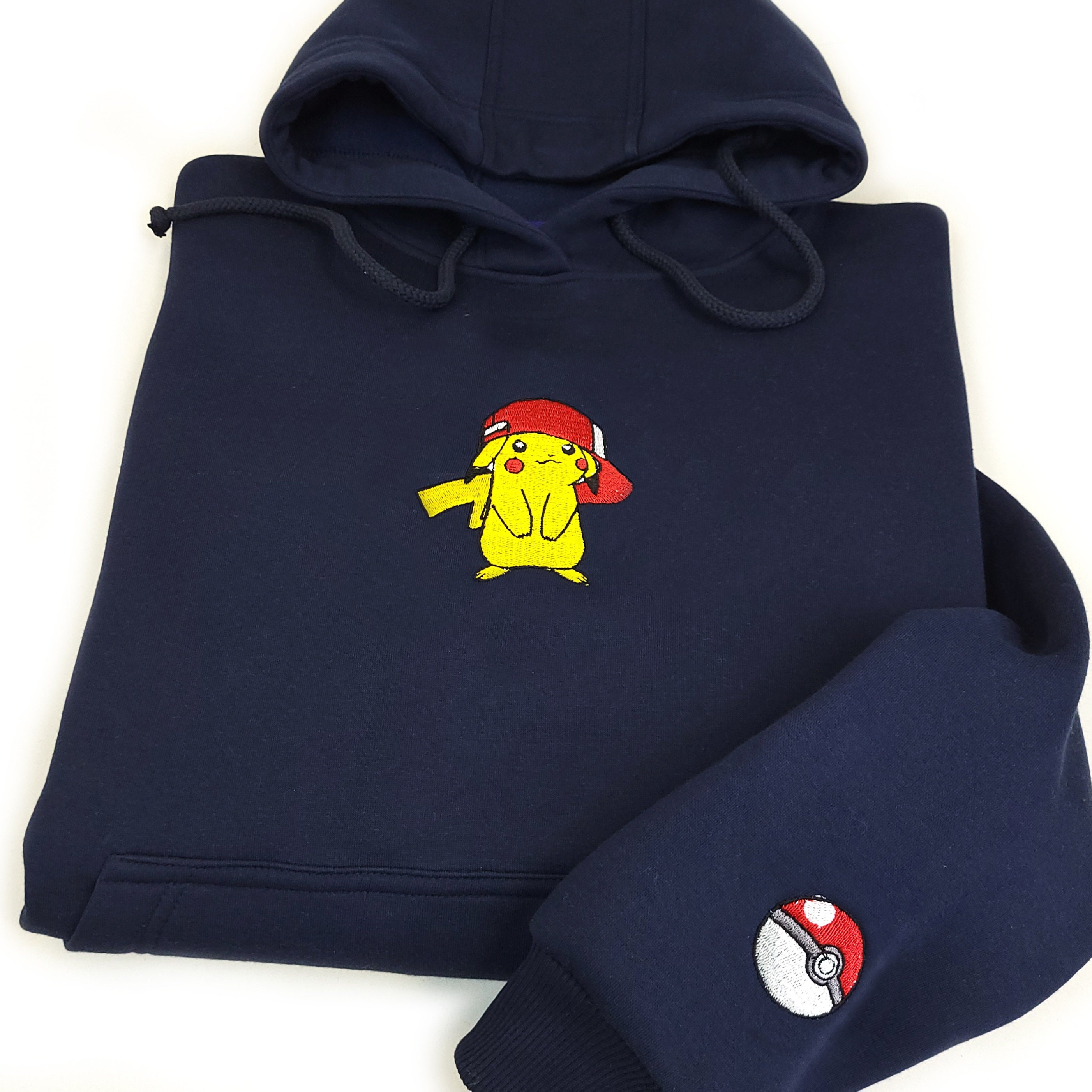 Hoodie embroidery Pokemon Handmade hoodie Pokemon Hoodies embroidered Pokemon Sweatshirt Pokemon Hoodie for men pokemon