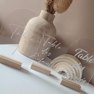 Numéro de table, marque table, personnalisés, mariage, anniversaire, pacs, baptême, plexiglas