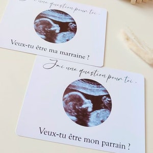 Carte demande Parrain/Marraine, cartes, fête, naissance, bébé, cadeau, affiche, annonce