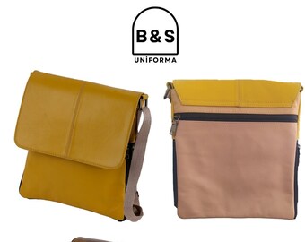 B&S Uniforma, Elegant, Water-Resistant, %100 Genuine Leather, Women's Messenger Bag