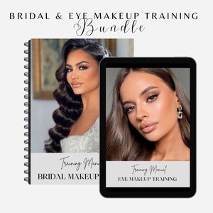Professional Eye Makeup and Bridal Makeup Training Bundle, Instant Download, For MUA Lessons Templates