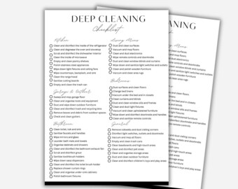 Lista kontrolna gruntownego sprzątania domu: szablon do druku (PDF)