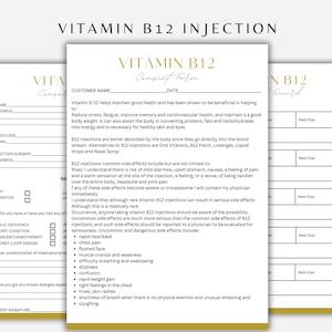 vitamin b12 injection consent form Vitamin B12 Injection Consent Forms