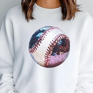 Baseball Mom Glitter Png, Sequin Baseball Png, Baseball Game Day Png, Baseball Mom Png Red White Blue Baseball Png DIGITAL DOWNLOAD