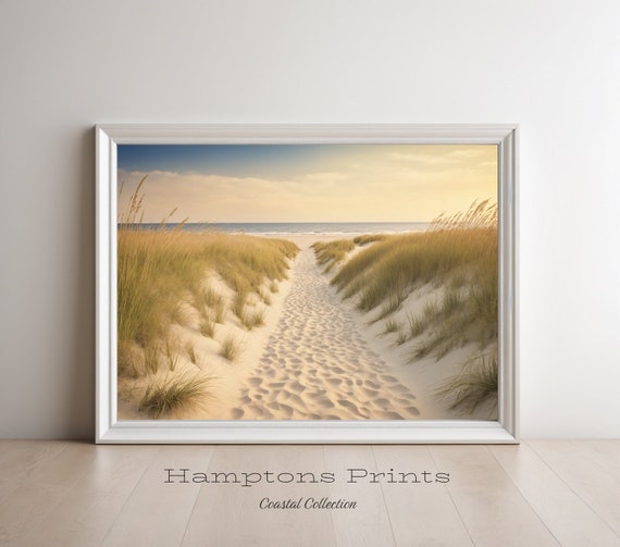 New York Beach Art Print | | Downloadable Art Prints | Digital Download Art Wall Art AI Original AI Art Prints Art to Print AI Generator Art