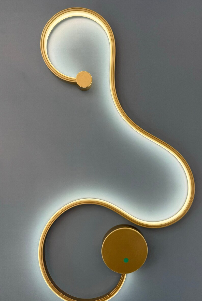 Battery Operated Wall Sconce, Metal Gold Color Stainless Steel Sconce