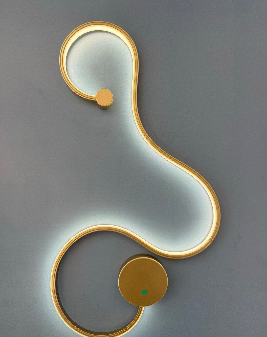 Battery Operated Wall Sconce, Metal Gold Color Stainless Steel Sconce