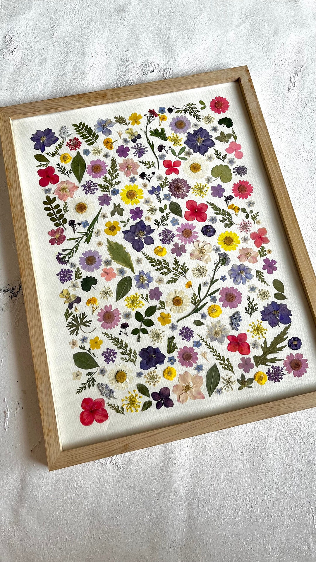 Pressed Flower Art Etsy