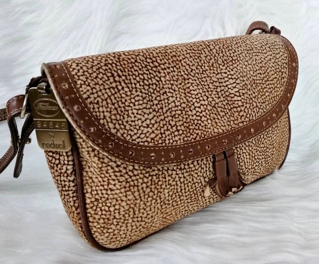 Vintage 1970s Borbonese by Redwall, Vintage Crossbody Bag
