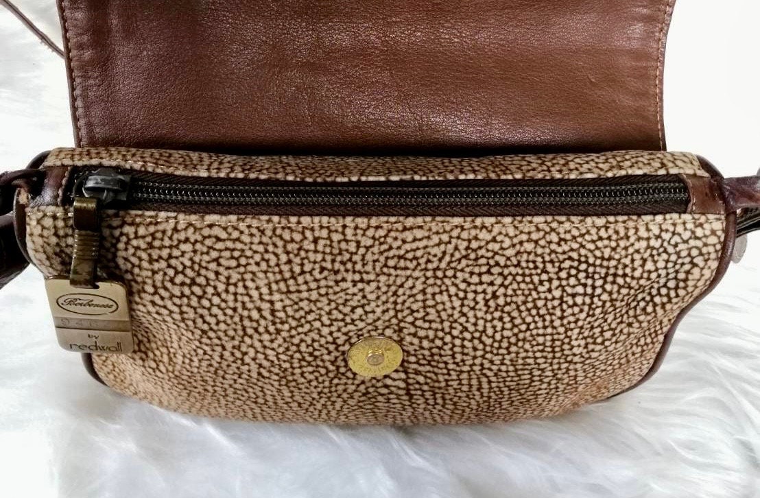 Vintage 1970s Borbonese by Redwall, Vintage Crossbody Bag