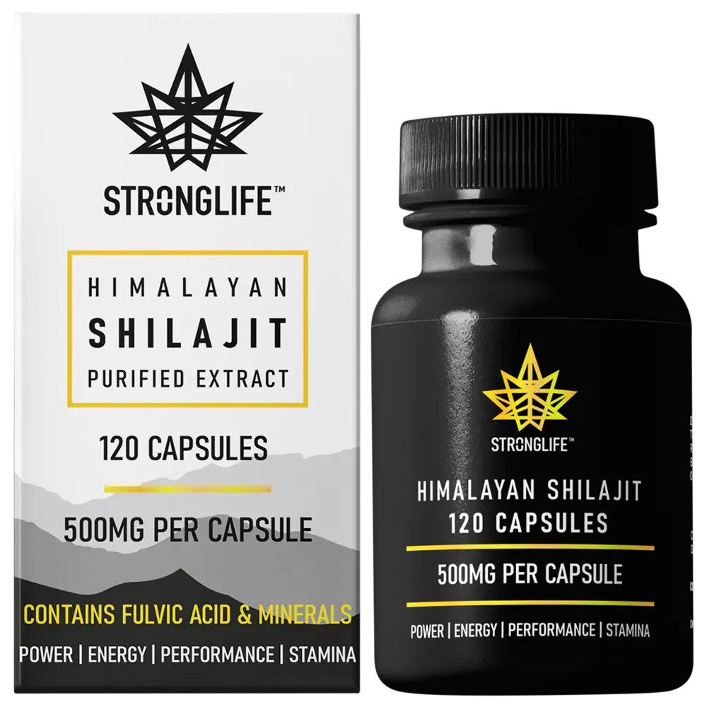 Shilajit Himalayen En Gélules - 500mg, 50% Acide Fulvique - Soutien énergie & Mémoire