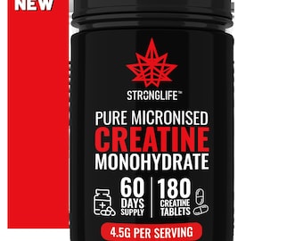 Stronglife Micronised Creatine Monohydrate - 4.5 gram per serving- 180 Tablets
