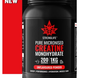 Stronglife Micronised Creatine Monohydrate Powder - 1kg - 200 servings at 5 grams