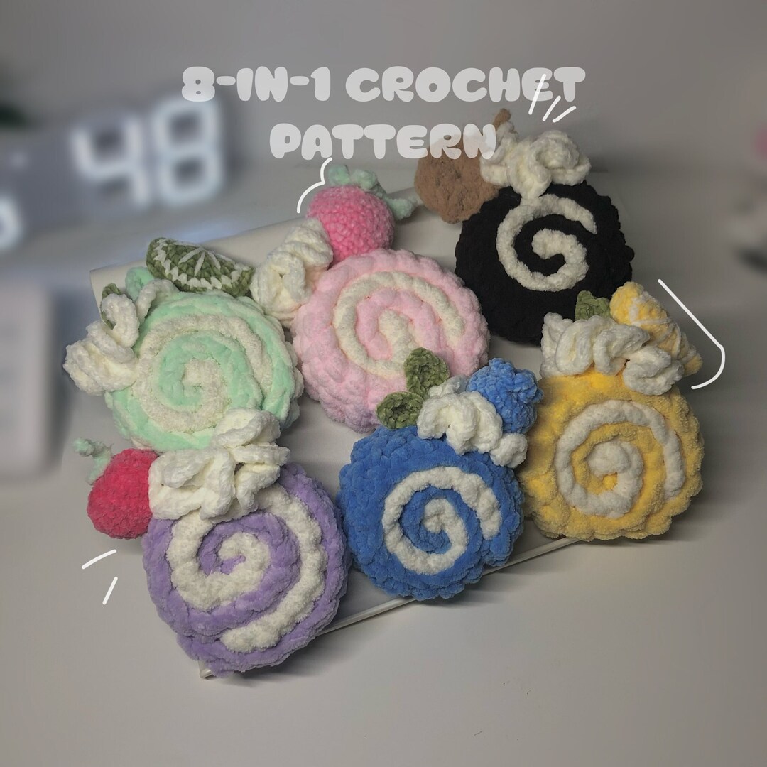 8in1 Crochet Cake/swiss Roll PATTERN Etsy