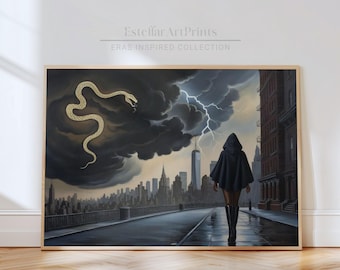 Grande reputazione / Arte murale di Epoche / Opera d'arte di reputazione / Asilo nido di Epoche / Paesaggio gotico del cattivo / Paesaggio urbano / Arte murale di New York scura / REP