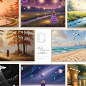 Eras Inspired Bundle | Digital Wall Art | Album Gallery Wall | Eras Tour Poster | Music Art Set | Music Album Artwork | Pop Star Aesthetic