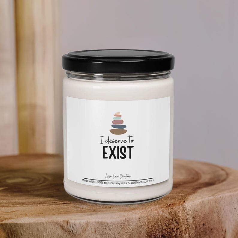 Inspirational, Candle, Therapy, Positive Quotes, Mental Health Gift