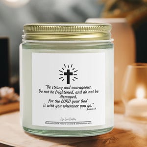 Bibelverskerze, positive Zitate, Inspirational Geschenk, religiöses Geschenk, Weihnachtsgeschenk, Jesus, christliches Geschenk, Ostergeschenk, Psalm, Kirche,