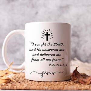Bible verse coffee mug, religious coffee mug, religious gift, Christian gift, Christian Mug, faith gift, Jesus mug, God mug, mug gifts,