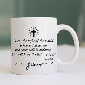 Bible verse coffee mug, religious coffee mug, religious gift, Christian gift, Christian Mug, faith gift, Jesus mug, God mug, mug gifts,