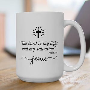 Bible verse coffee mug, religious coffee mug, religious gift, Christian gift, Christian Mug, faith gift, Jesus mug, God mug, mug gifts,