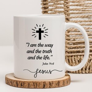 Bible verse coffee mug, religious coffee mug, religious gift, Christian gift, Christian Mug, faith gift, Jesus mug, God mug, mug gifts,