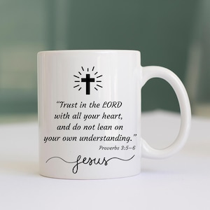 Bible verse coffee mug, religious coffee mug, religious gift, Christian gift, Christian Mug, faith gift, Jesus mug, God mug, mug gifts,