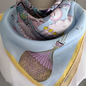 Twilly Scarf in Pink Hot Air Balloon- Designer-Inspired s-l400.jpg main image 3