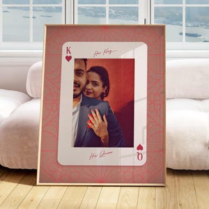 Impression de cartes à jouer personnalisées, cadeau photo pour la Saint-Valentin