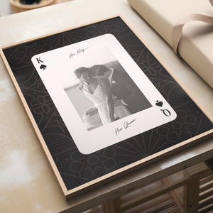 Fotoprint speelkaart, aangepaste muurkunst koppel