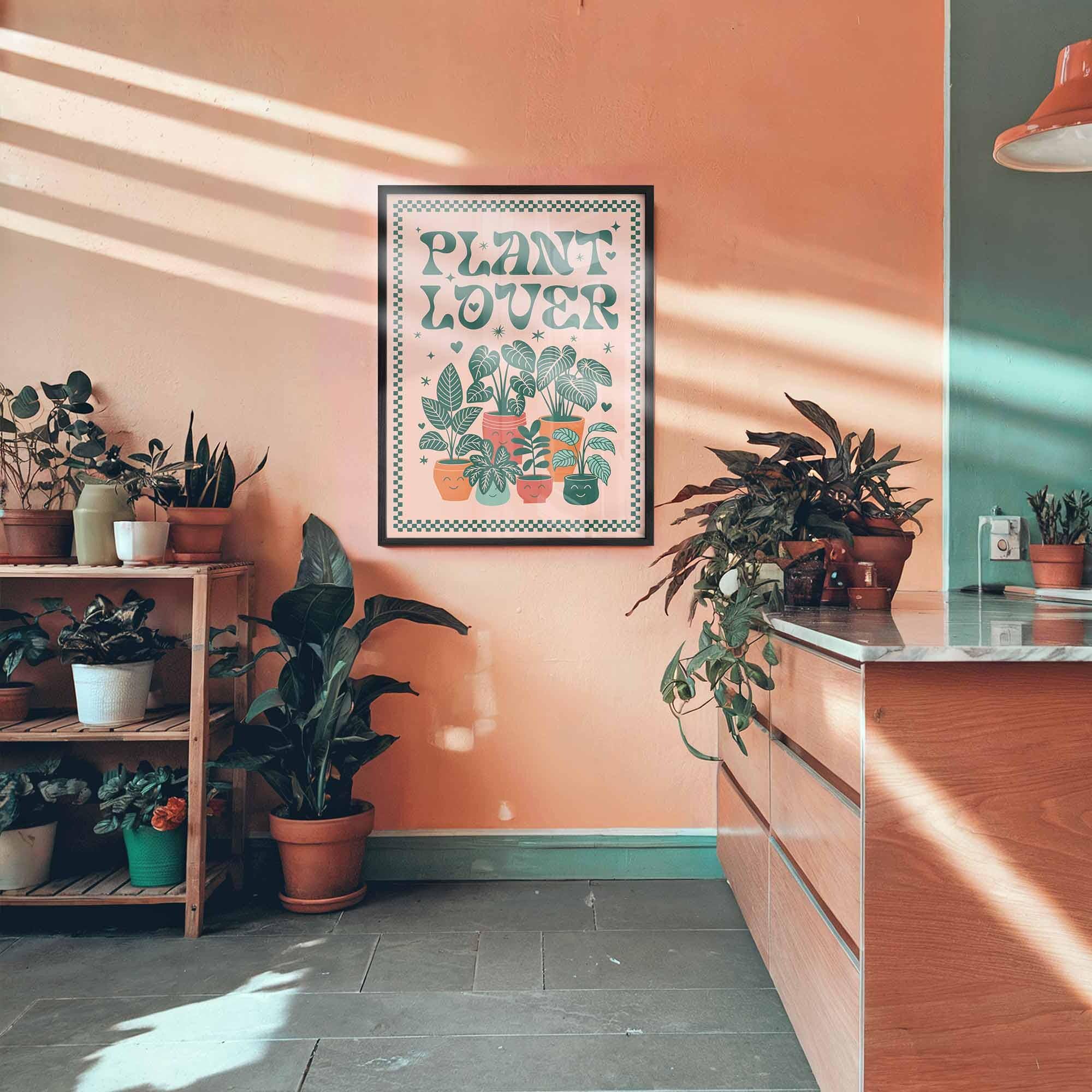 Retro Botanical Plant Lover Poster: Whimsical Kitchen Wall Art - Etsy
