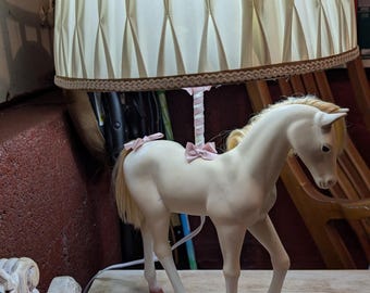 Handcrafted Vintage Childhood Nostalgia Horse Lamp