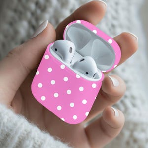 Pink Polka Dot Airpod Case, Airpod Case, Cute Airpod Case, Airpod Pro Case, Airpods Case, Airpods, Airpods Pro 2 Case, Airpod Max Case
