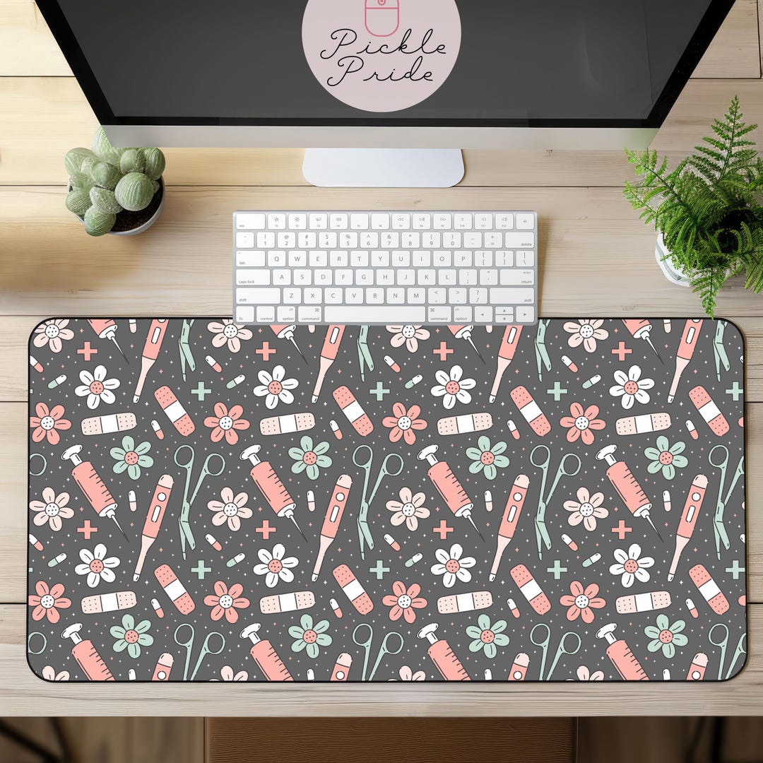 Large Nurse Desk Mat, Desk Mat for Nurse, Nurse Office Decor, Nurse ...