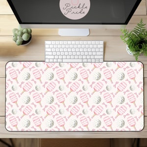 Pickleball Desk Mat, Coquette Pickleball Desk Mat, Pickleball Desk Decor, Picklebal Office Decor, Picklebal Office Gift, Pickleball Mousepad