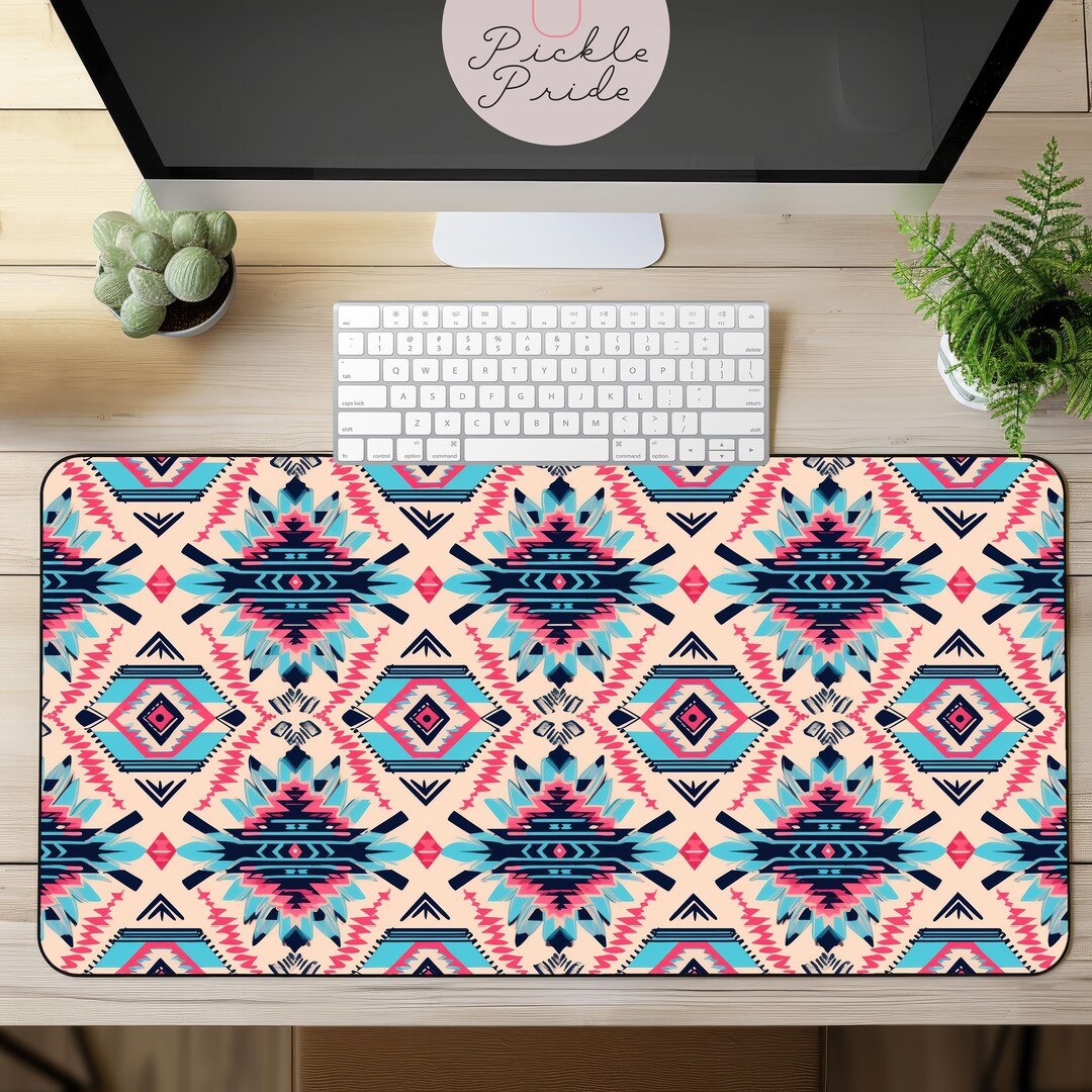 Western Aztec Desk Mat, Cute Desk Mat, Desk Mat Cute, Desk Mat ...