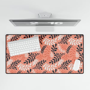 Cute Desk Mat, Boho Flower Desk Mat, Desk Mat Cute, Desk Mat Aesthetic, Cute Desk Decor, Boho Floral Desk Mat, Cute Mousepad, Boho Mousepad