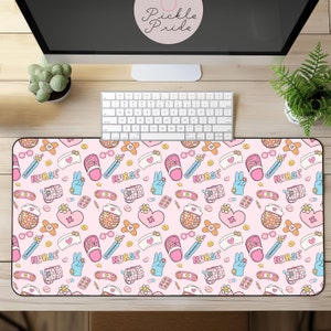 Groovy Nurse Desk Mat, Desk Mat for Nurse, Nurse Office Decor, Nurse Office Gift, Nurse Desk Decor for Workstation, Nurse Mousepad