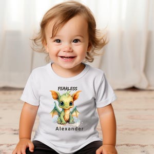 Dragon Shirt | Custom Toddler Shirt | Cute Dragon Design | Personalized Kids Tee | Perfect Gift for Boys & Girls
