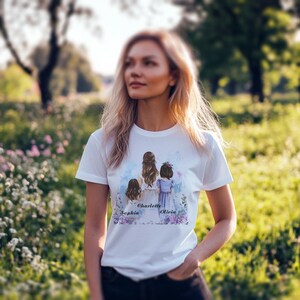 Personalized T-shirts for Mom | Gift for Mom | Custom Family Name Shirt | Mom Shirt with Kids Names |