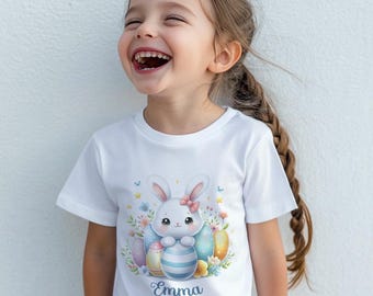 Gepersonaliseerde paas-T-shirt, kinderfeestje van biologisch katoen