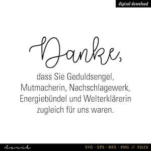 Danke - Abschlußgeschenk - digitale Datei