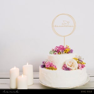 Caketopper - Communion - fichier laser numérique